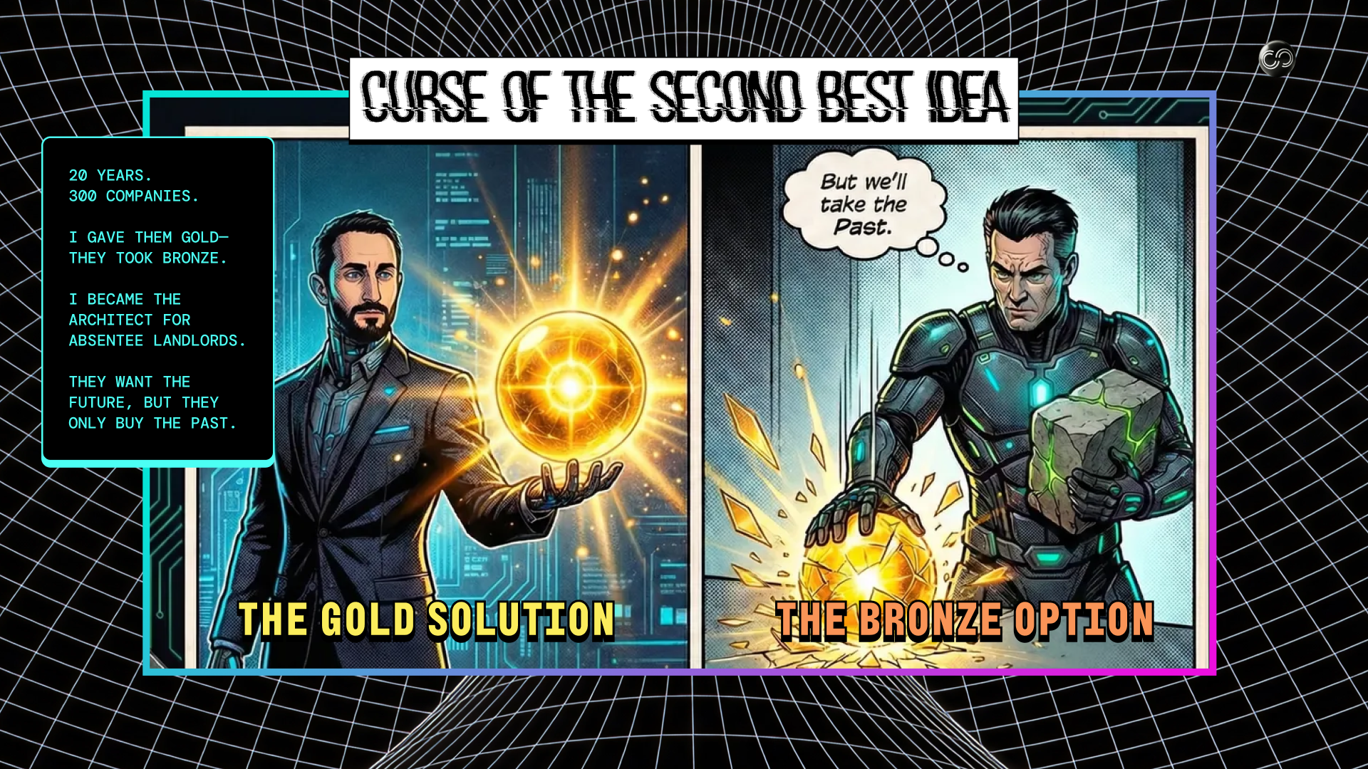 Origin comic panel